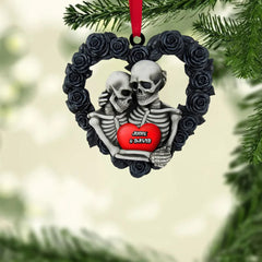 Skeleton Couple Ornament Personalized Halloween Gifts