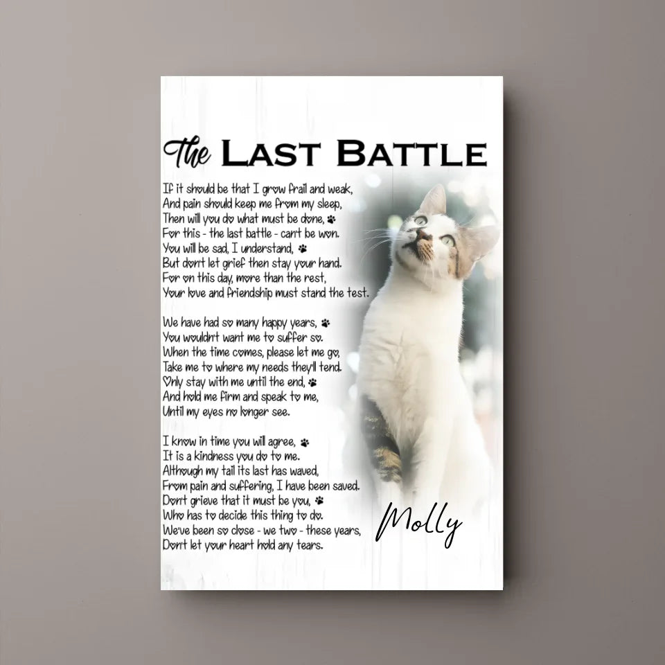 The Last Battle Pet Poem Custom Pet Memorial Poster – FeelGoodNest